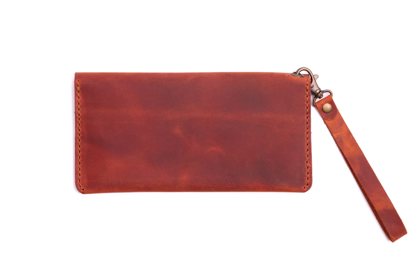 Turuncu Kiremit Erkek veya Kadın için Kulplu Cüzdan, Birinci Sınıf El Yapımı Hakiki Deri – 6 Kredi Kart / Kimlik Yuvası, Uzun, Şık ve Dayanıklı Katlanabilir Cüzdan, İş, Seyahat, Hediye ve Tüm ihtiyaçlarınız için Günlük Kullanım