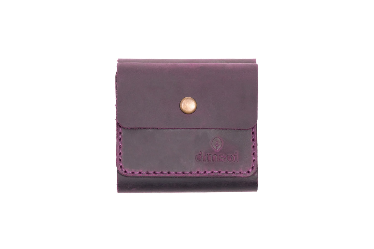 Mor El yapımı hakiki deri kadın cüzdanı. Anneler, öğrenciler, kendiniz ve sevdikleriniz için.