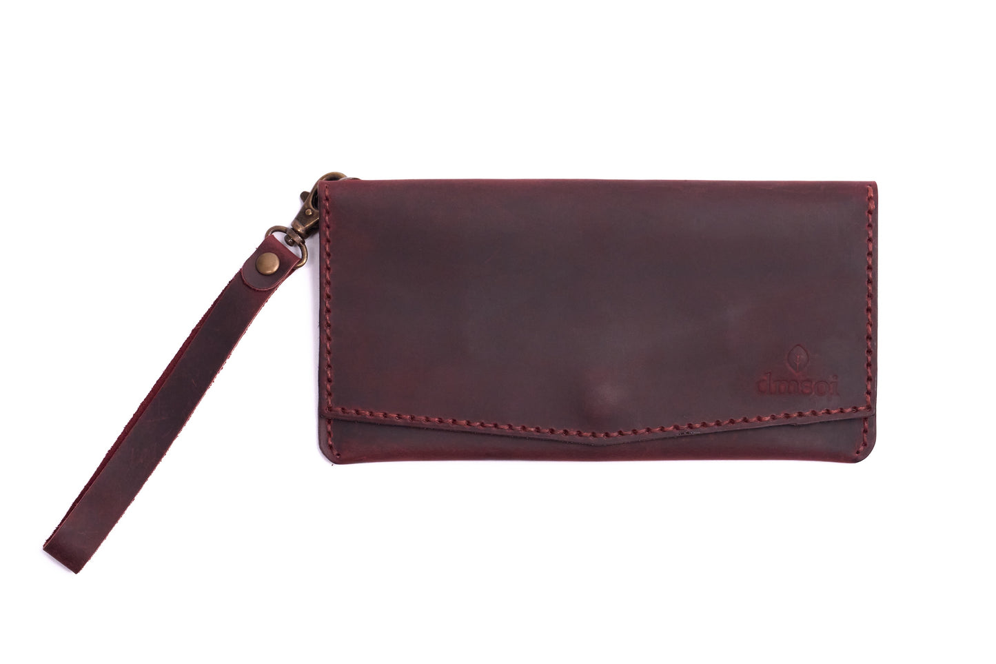 Bordo Erkek veya Kadın için Kulplu Cüzdan, Birinci Sınıf El Yapımı Hakiki Deri – 6  Kredi Kart / Kimlik Yuvası, Uzun, Şık ve Dayanıklı Katlanabilir Cüzdan, İş, Seyahat, Hediye ve Tüm ihtiyaçlarınız için Günlük Kullanım