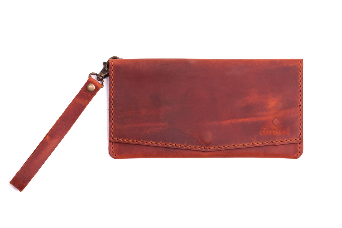 Turuncu Kiremit Erkek veya Kadın için Kulplu Cüzdan, Birinci Sınıf El Yapımı Hakiki Deri – 6  Kredi Kart / Kimlik Yuvası, Uzun, Şık ve Dayanıklı Katlanabilir Cüzdan, İş, Seyahat, Hediye ve Tüm ihtiyaçlarınız için Günlük Kullanım