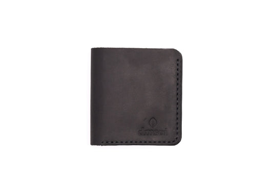 Siyah Erkekler için El Yapımı Hakiki Dana Derisi Katlanır Cüzdan – %100 Hakiki Deri, El Dikişli, Makine Kullanılmadan Üretilmiş, Dayanıklı Kart ve Nakit Bölmesi, Birinci Sınıf Günlük Cüzdan ve Hediyelik