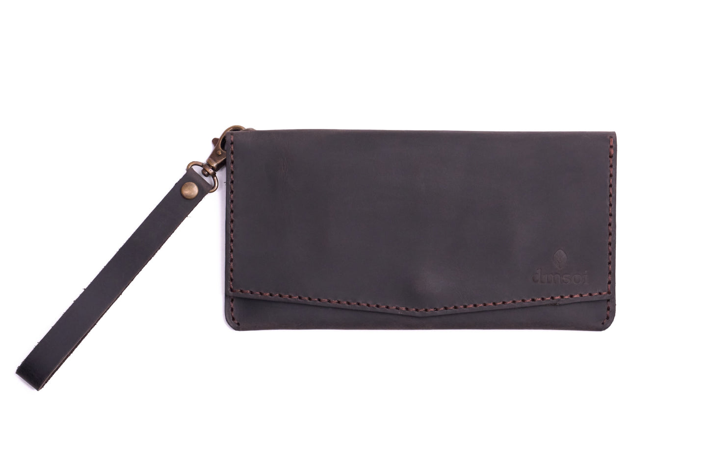 Kahve Erkek veya Kadın için Kulplu Cüzdan, Birinci Sınıf El Yapımı Hakiki Deri – 6  Kredi Kart / Kimlik Yuvası, Uzun, Şık ve Dayanıklı Katlanabilir Cüzdan, İş, Seyahat, Hediye ve Tüm ihtiyaçlarınız için Günlük Kullanım