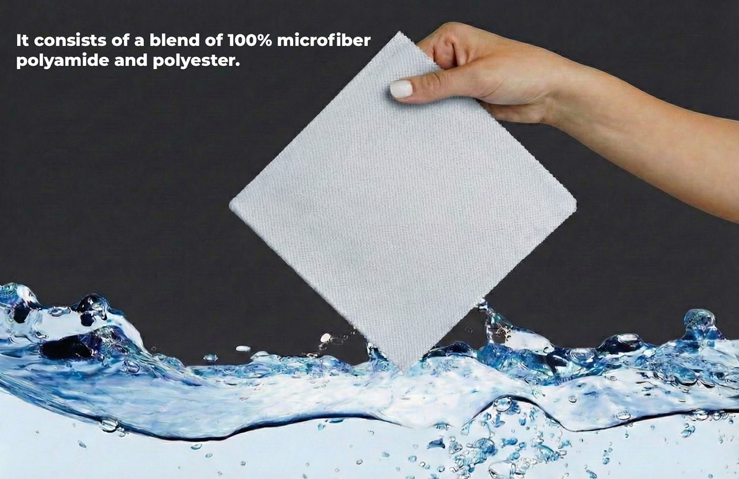 Gri Mikrofiber Polyamid ve Polyester karışımı Temizlik Bezi, Araç İç Mekanı, Piyano Black noktaları, Trim, Gözlükler, Kamera Lensleri, Ekranlar ve Hassas Yüzeyler İçin – Yumuşak, Tüy Bırakmayan, Yeniden Kullanılabilir Zikzak Kenarlı Silme Bezi