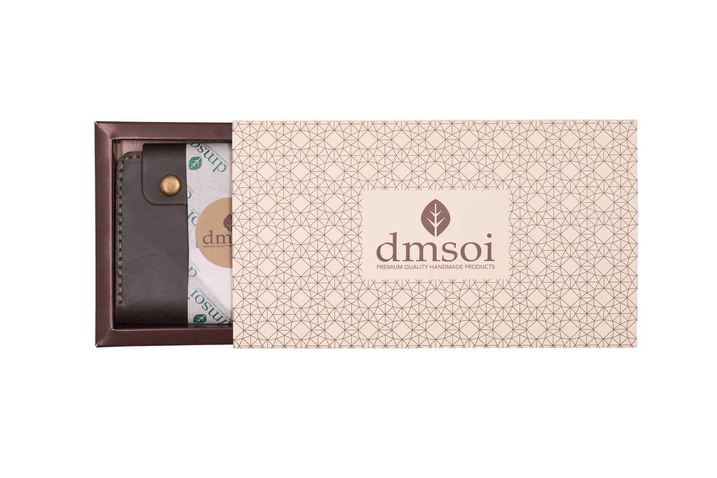 Gri El Yapımı Deri Erkek Cüzdanı – Özenle Üretilmiş, Hediye ve Günlük Kullanım İçin İdeal