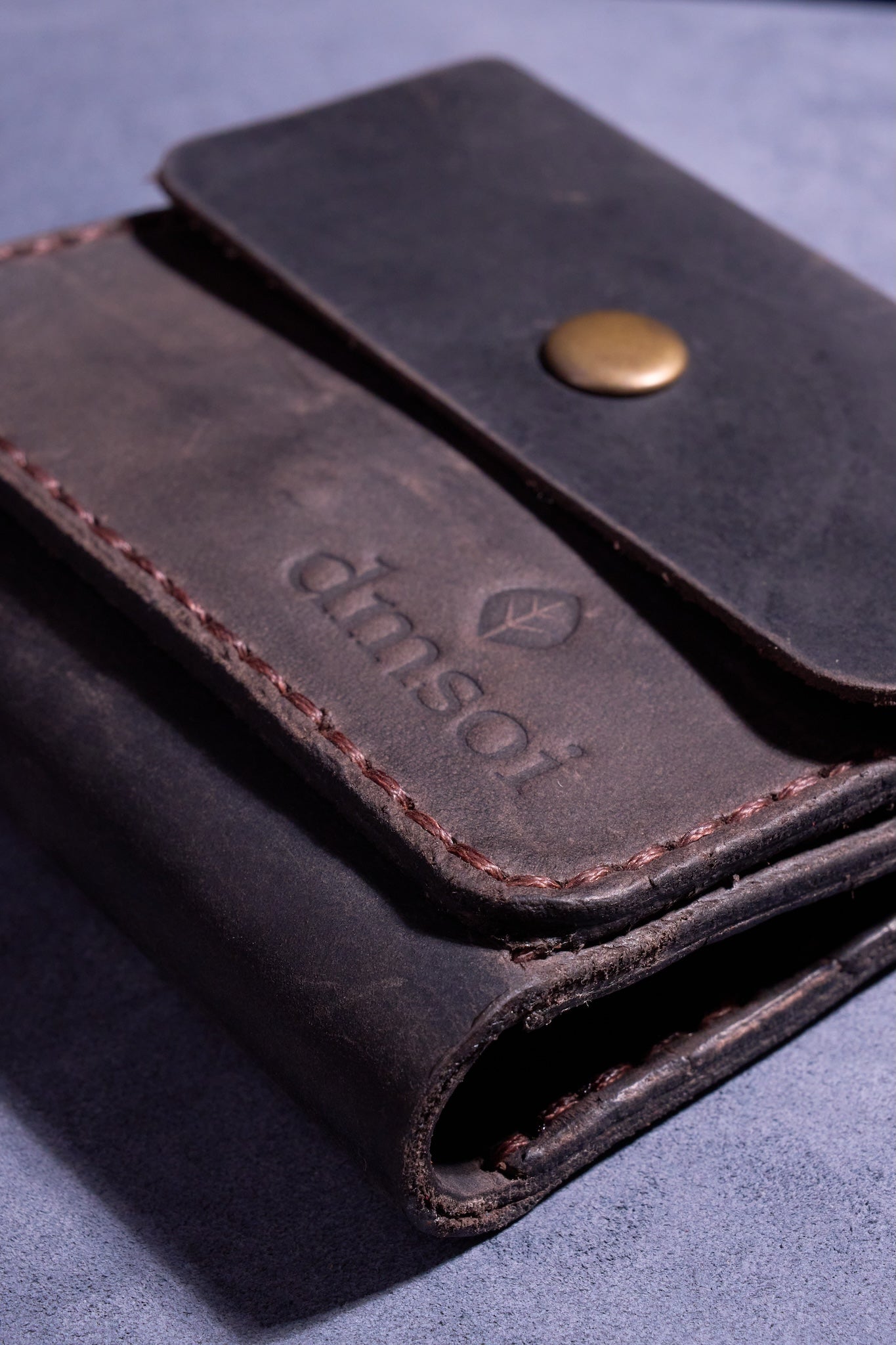 Kahve El yapımı hakiki deri kadın cüzdanı. Anneler, öğrenciler, kendiniz ve sevdikleriniz için.