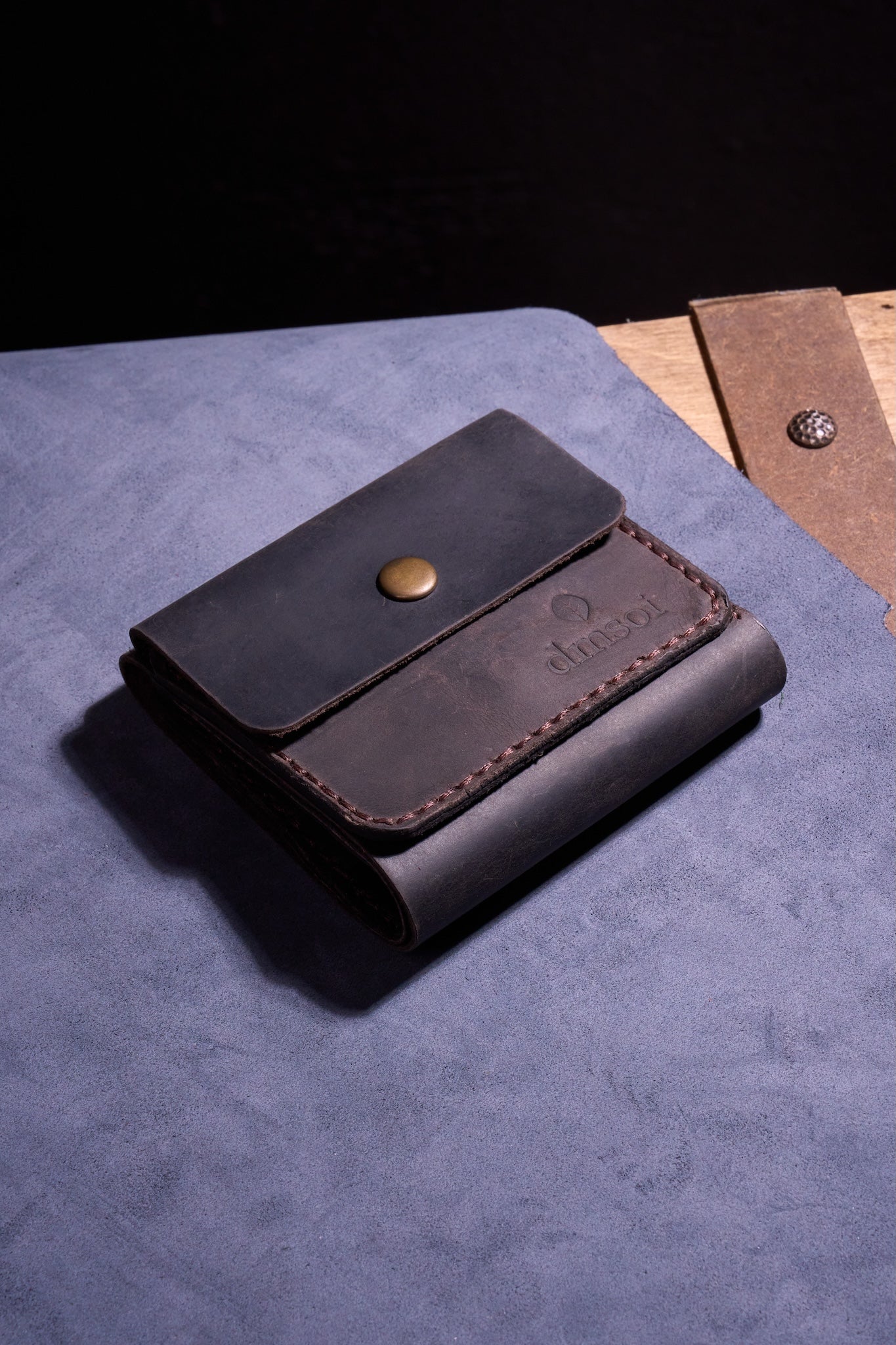 Kahve El yapımı hakiki deri kadın cüzdanı. Anneler, öğrenciler, kendiniz ve sevdikleriniz için.