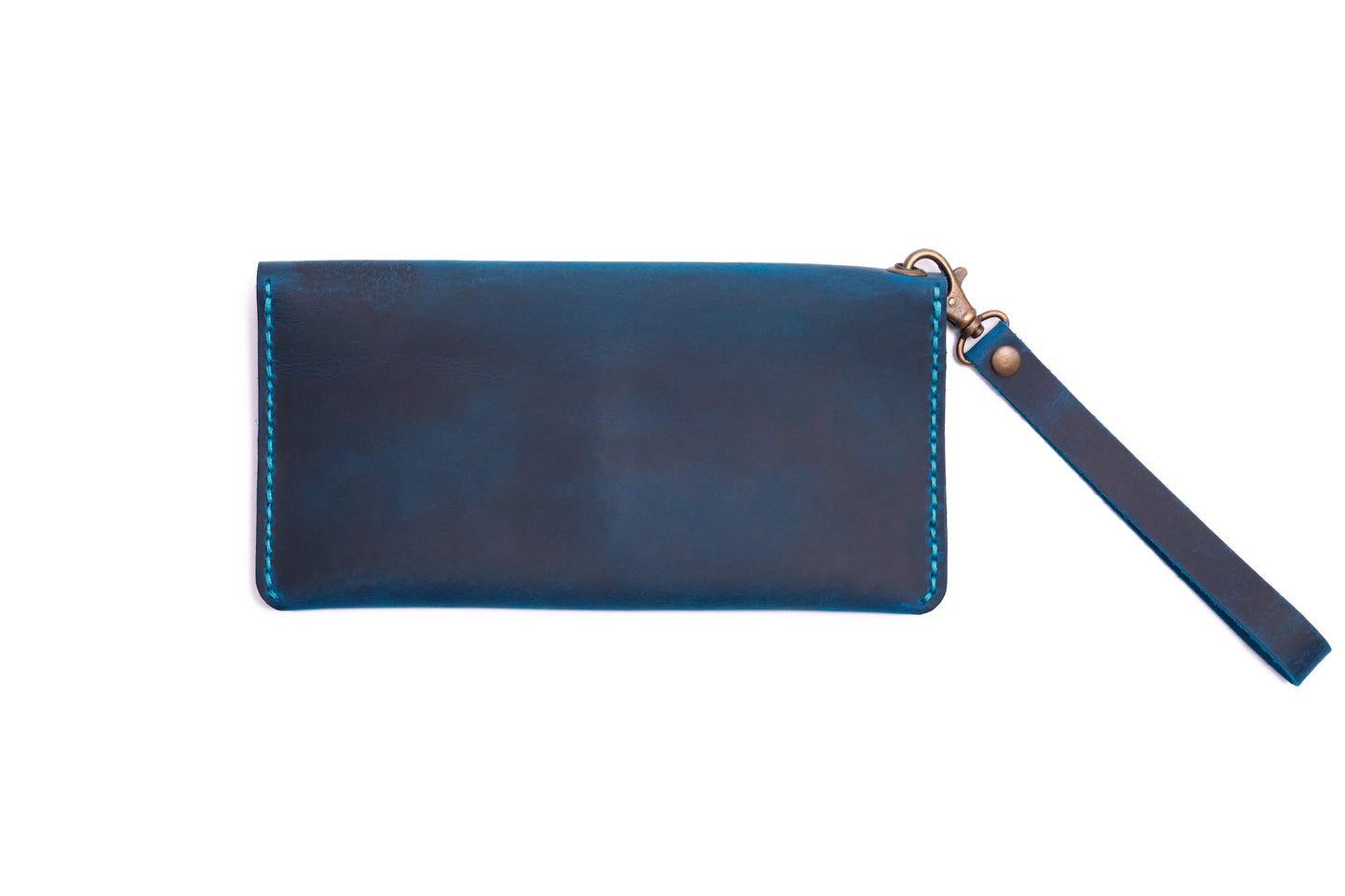 Turkuaz Erkek veya Kadın için Kulplu Cüzdan, Birinci Sınıf El Yapımı Hakiki Deri – 6  Kredi Kart / Kimlik Yuvası, Uzun, Şık ve Dayanıklı Katlanabilir Cüzdan, İş, Seyahat, Hediye ve Tüm ihtiyaçlarınız için Günlük Kullanım